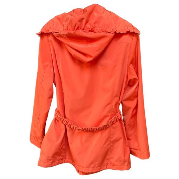 NWOT Calvin Klein Single Breasted
 Jacket Trench Coat Removable Hood Size PL - Picture 5 of 7